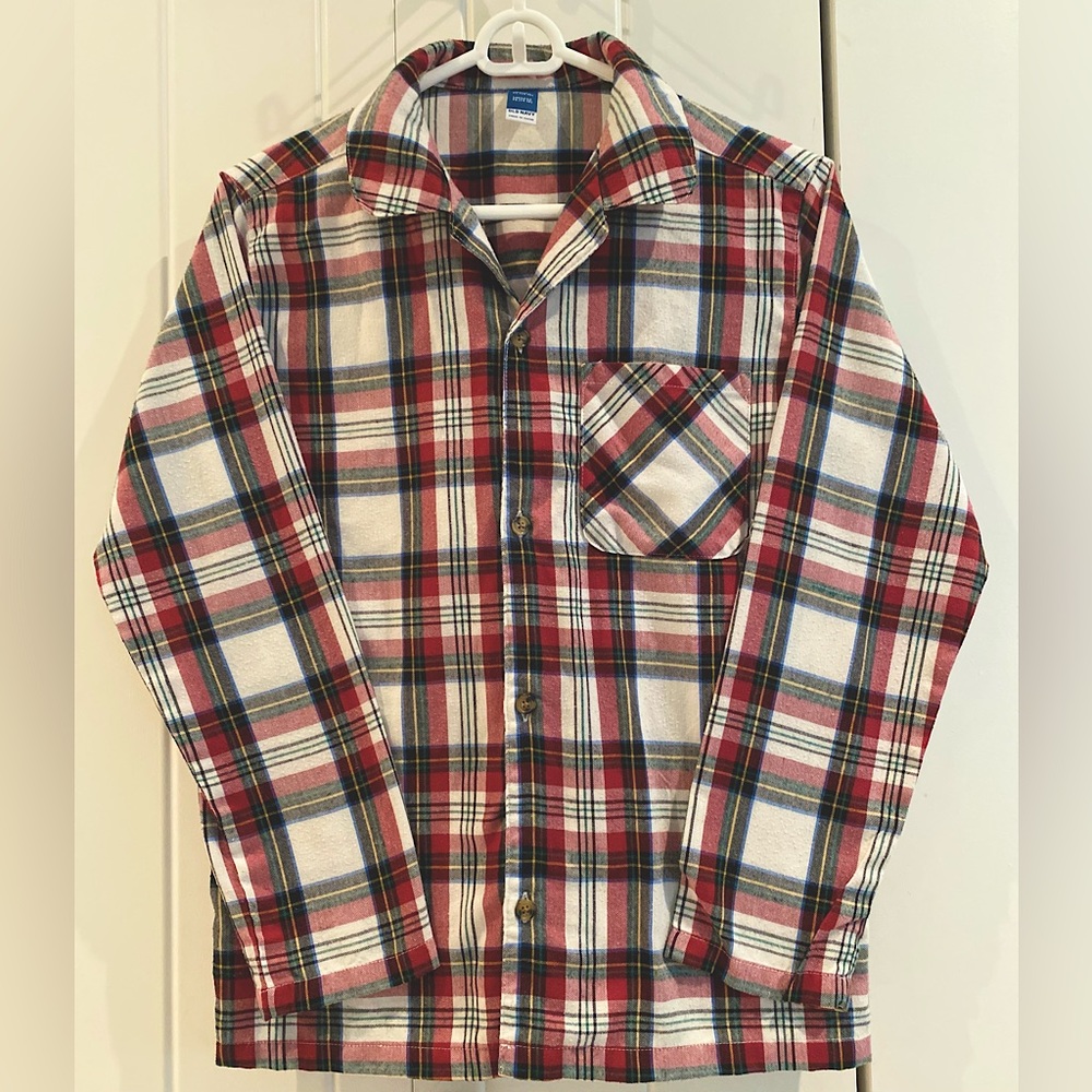 Old Navy unisex plaid button-up shirt